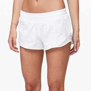 White hotty hot shorts size 6